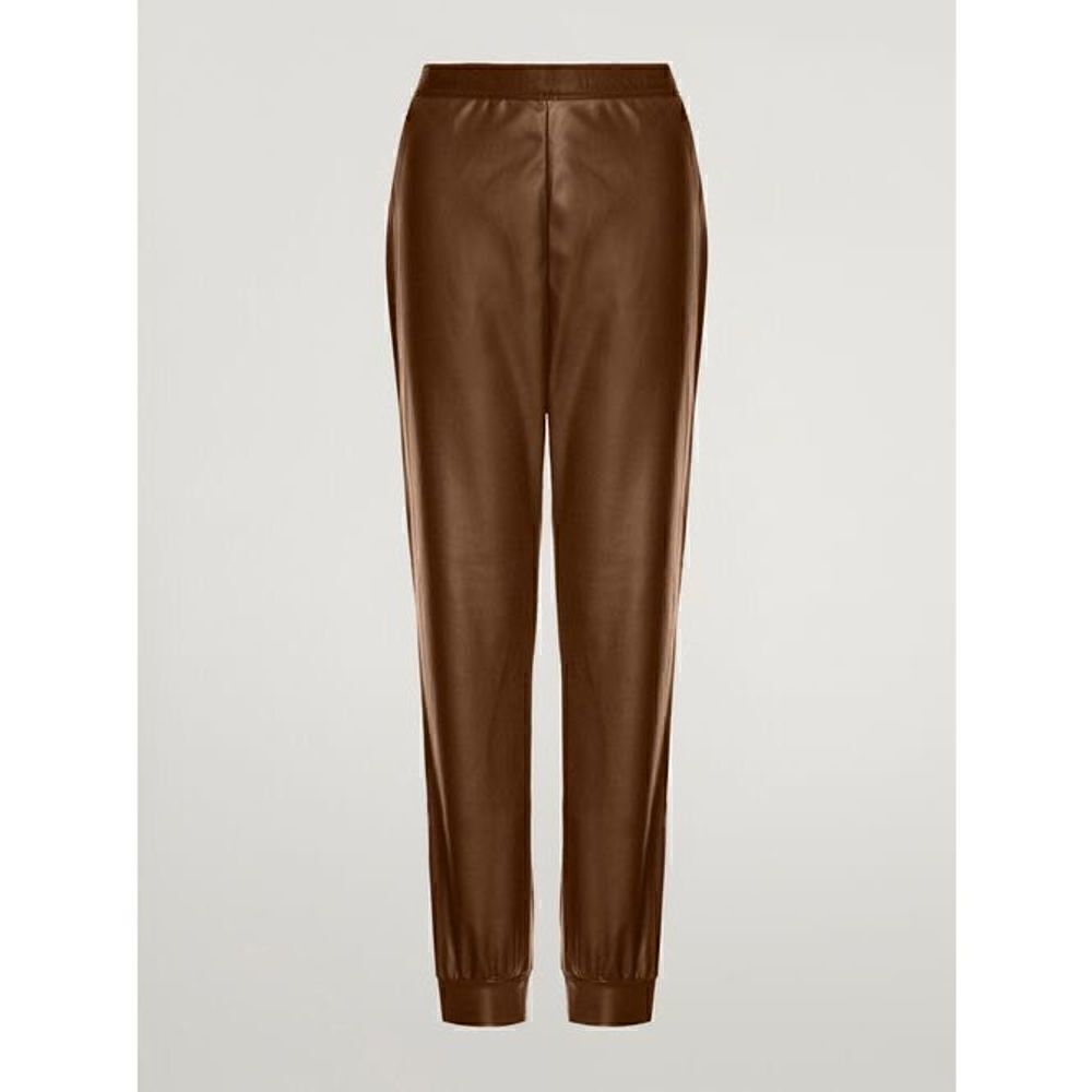 NWT Wolford Vegan Leather Trouser Pants Caramel M